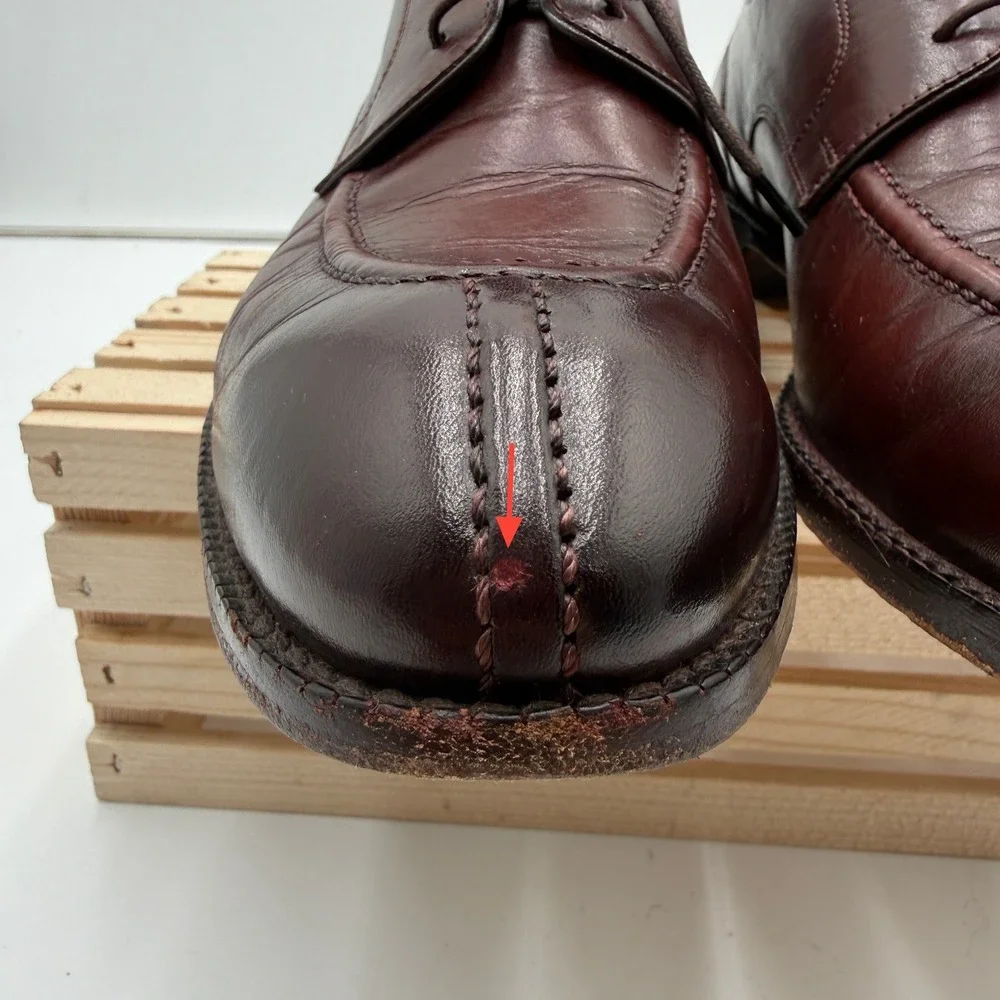 Beckett Simonon Clegg Split Toe Derby Blake Stitch Leather Burgundy Mens 8